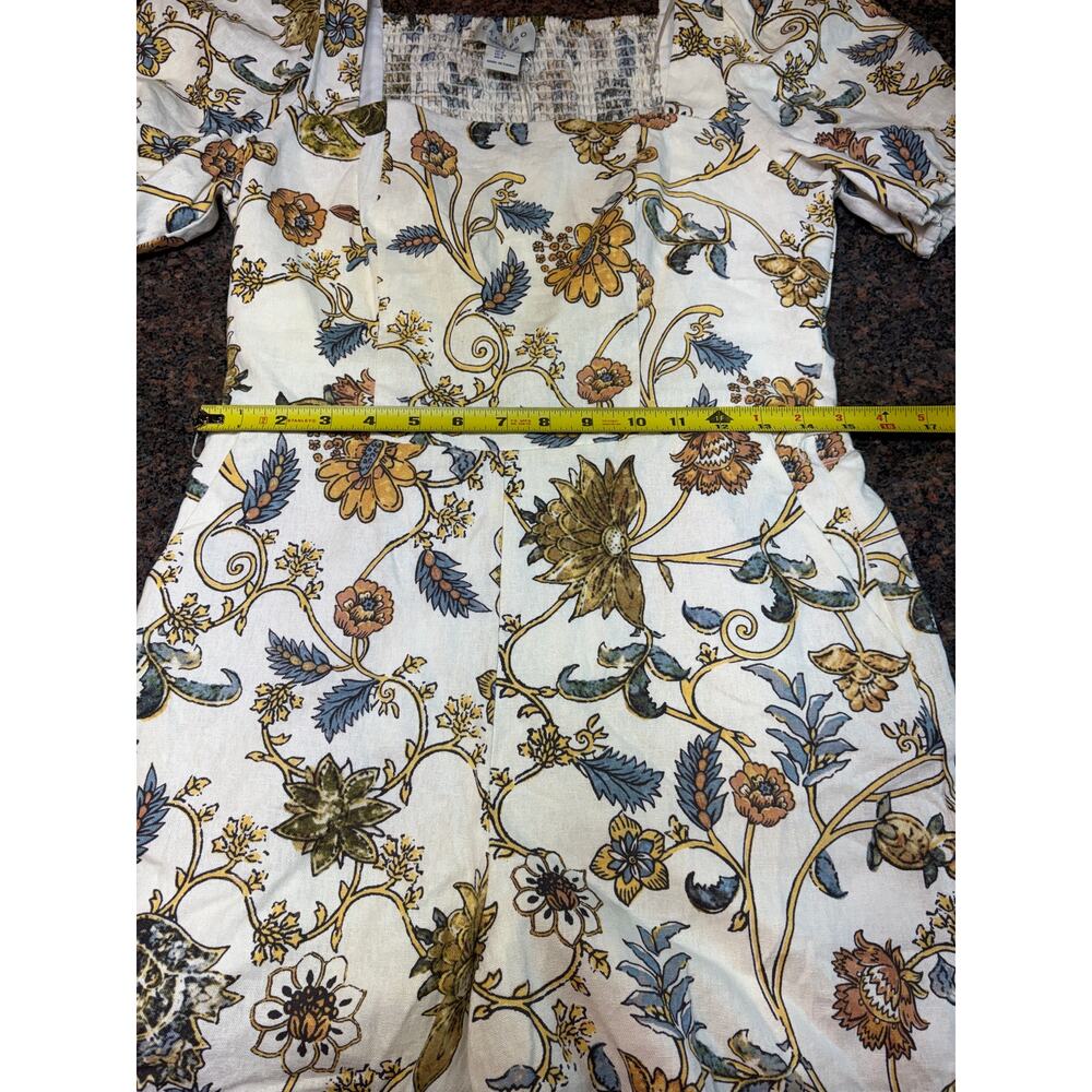 Calypso St. Barth Floral Linen Romper Size 4 – Boho Cottagecore NWT - Picture 8 of 16